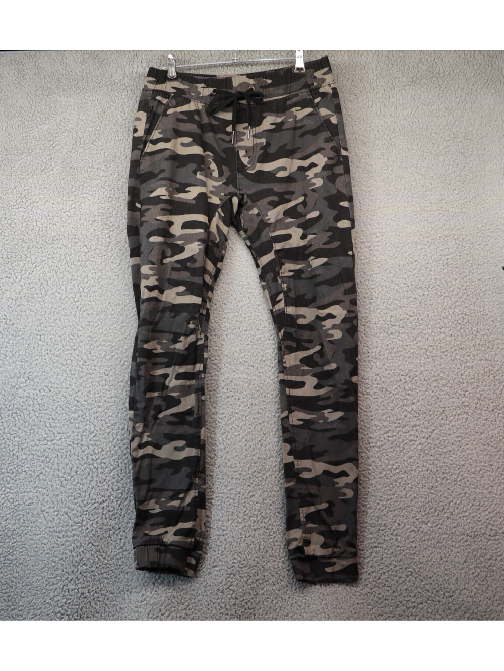 Ring of Fire Gray Camo Cargo Jogger Pants Small Utility